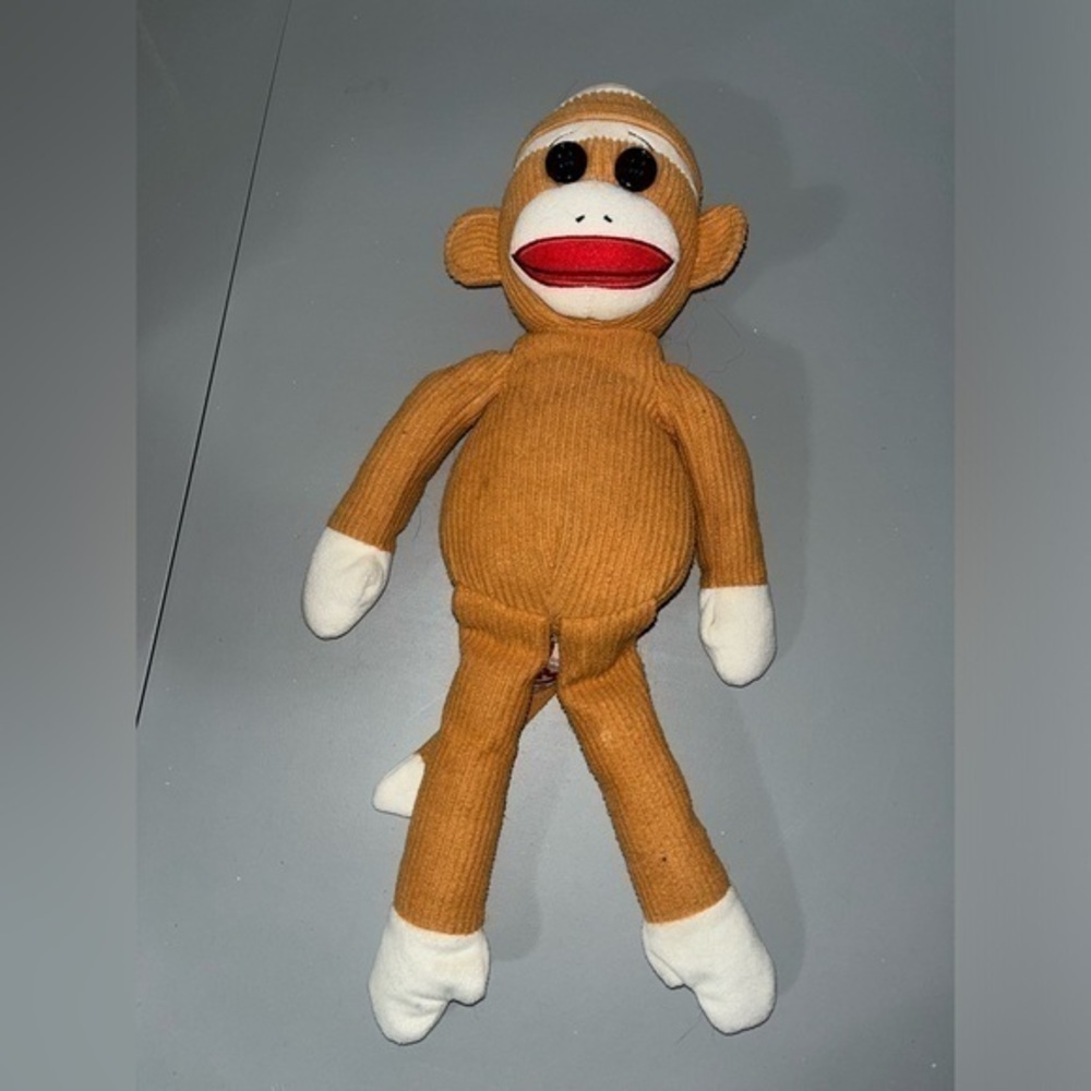 Ty Socks The Sock Monkey Brown 17” Beanie 2011